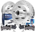 6-Piece Front Drilled and Slotted Rotor and Ceramic Brake Pad Kit