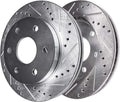 13.78-Inch Front Drilled and Slotted Brake Rotor Set
