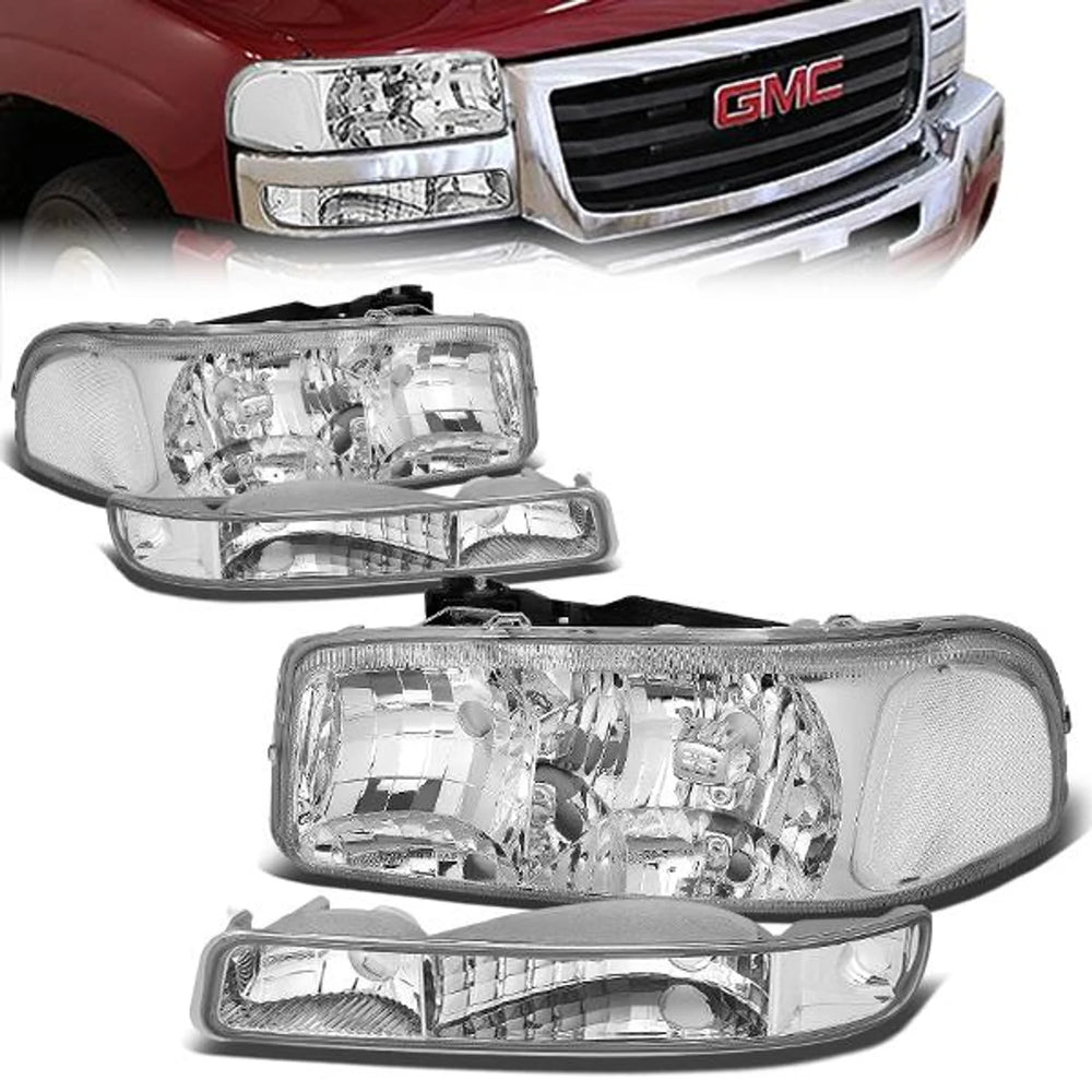 Chrome Clear Factory Style Headlight Assembly