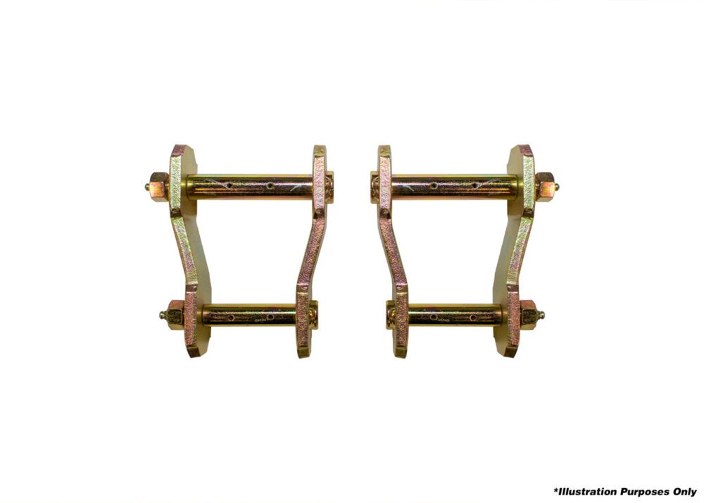 Rear Extended Shackles, 1-Inch Lift