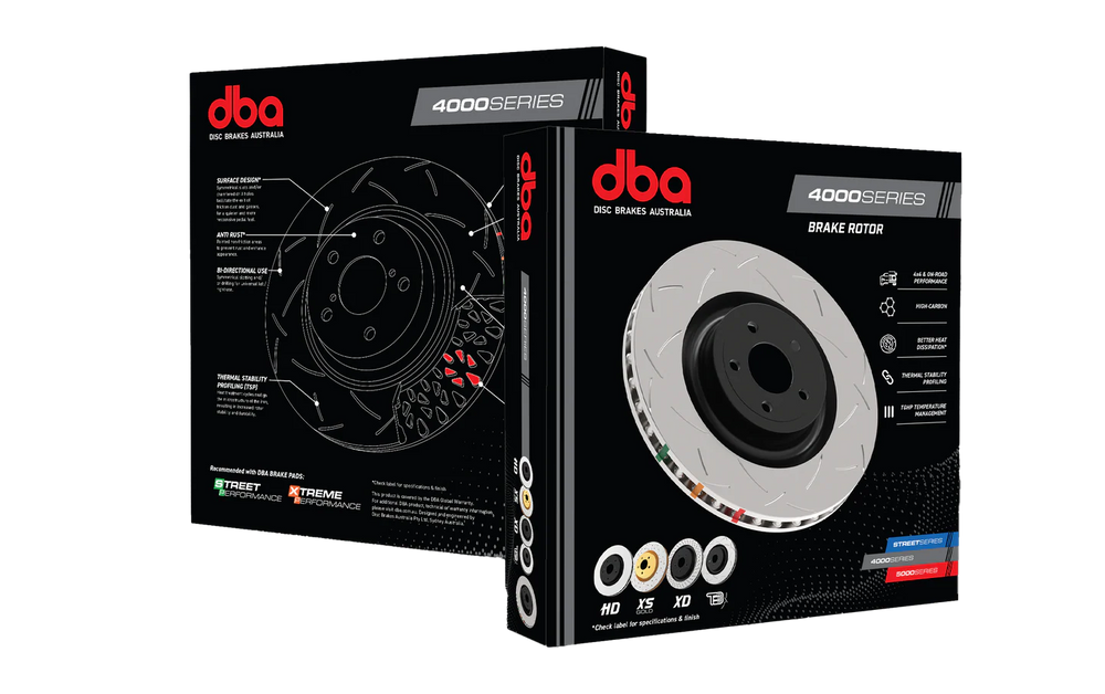 4000 Series T3 Vented Slotted Brake Rotor 340mm