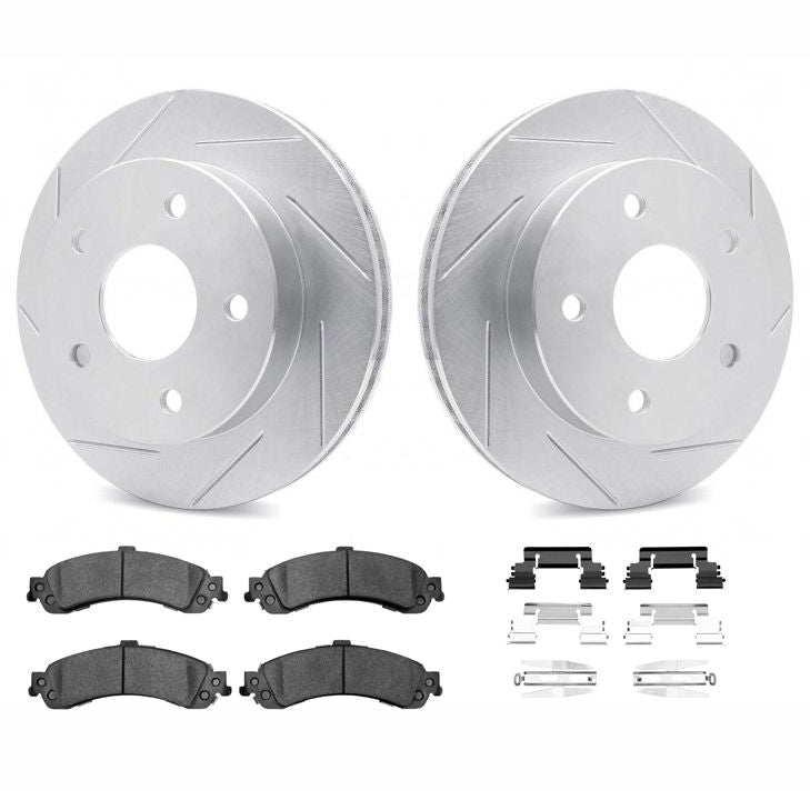 Geoperformance Slotted Rotor & Ultimate Duty Pad Brake Kit