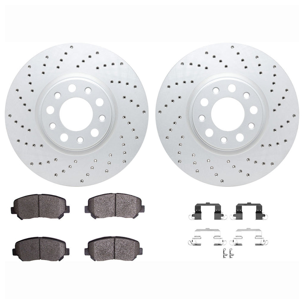 5000 Advanced Ceramic Brake Pad and Rotor Kit