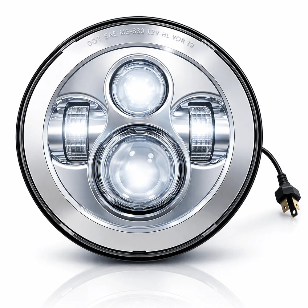 7" Round LED Headlight