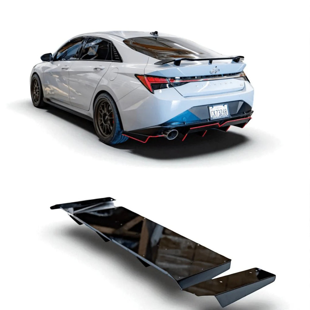 V2 Aluminum Rear Diffuser Gloss Black