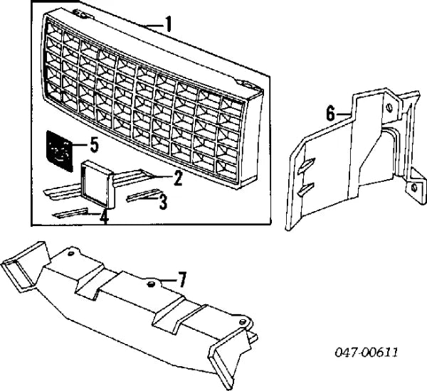 Eggcrate Grille with Black Molding