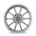 Enkei J10 17x7 5x100/114.3 38mm Offset Dia Silver w/ Machined Lip Wheel