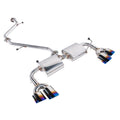 Cat-Back Exhaust System with Quad Burnt Tips