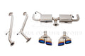 Cat-Back Exhaust System with Quad Burnt Tips