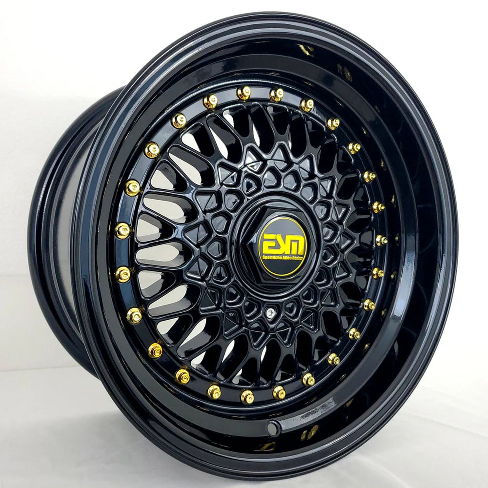 ESM-002R 16x8 +20 4x100 Silver Machined Lip Alloy Wheel