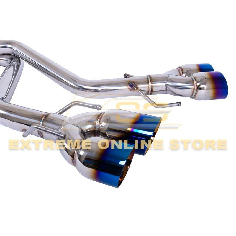 Muffler Delete Axle Back Quad Tip Exhaust