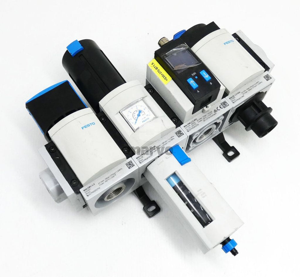 Festo Pinch Valve and Filter Reducer Assembly