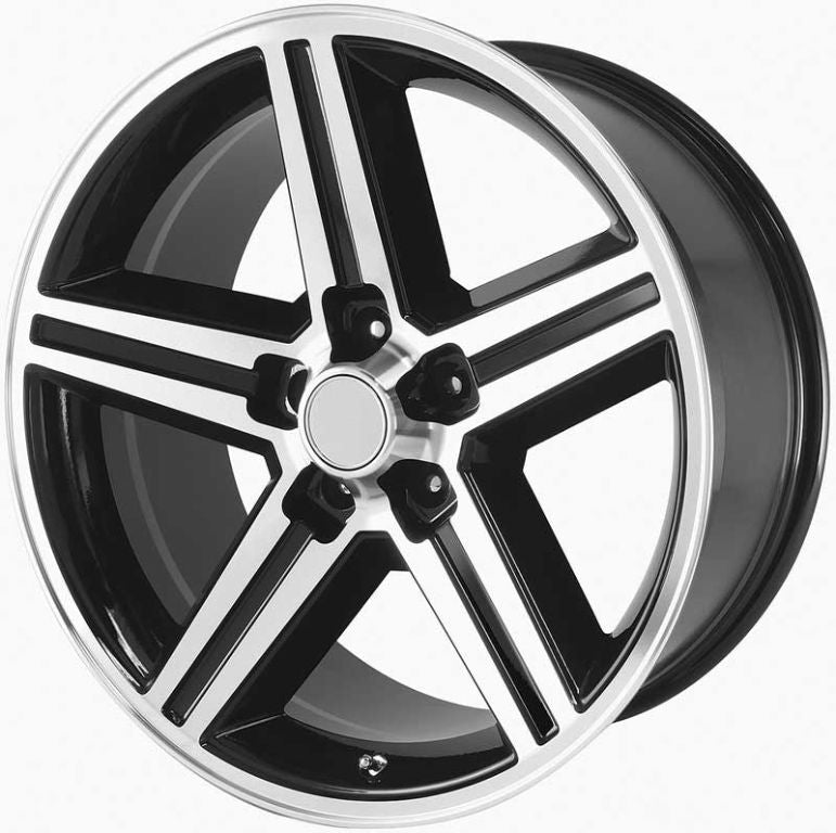 IROC Replica Wheel, 20x8 Inch, Gloss Black Machined Face