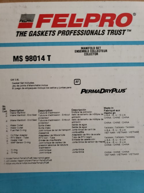 Engine Intake Manifold Gasket Set