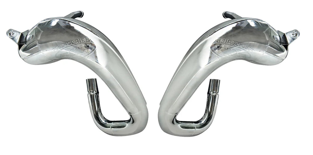 Carbon Steel Exhaust Pipe, Nickel-Plated Finish