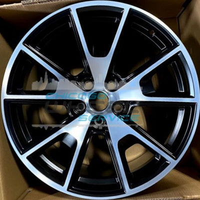 19x9 Black Machined Aluminum Wheel
