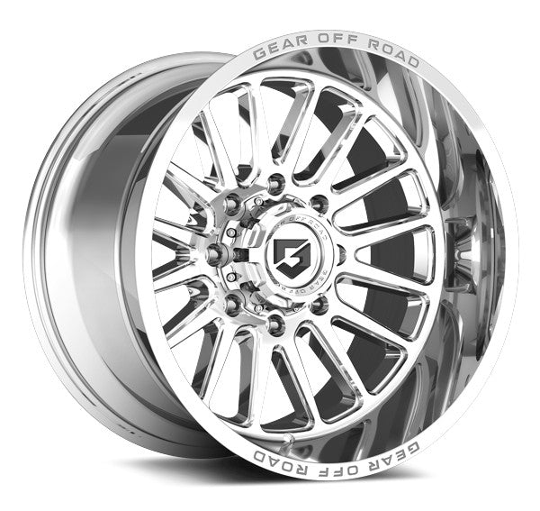 764C Leverage 20x12 Chrome Alloy Wheel