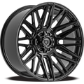 770 Edge 22x10 -19mm 8x180mm Gloss Black Alloy Wheel