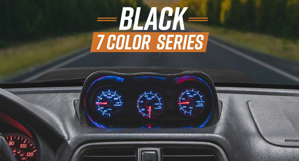 7-Color Series 2-1/16 Inch Oil Temp Gauge