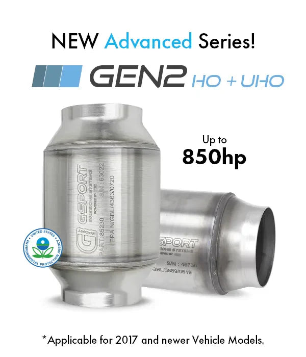 GEN2 HO 2.5-Inch Inlet/Outlet Catalytic Converter