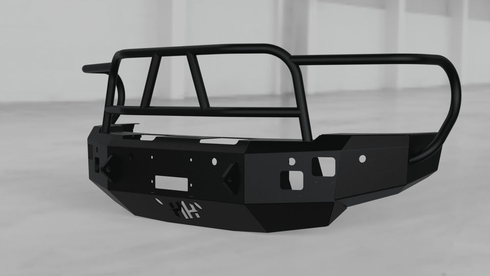 Front Winch Bumper with Brush Guard