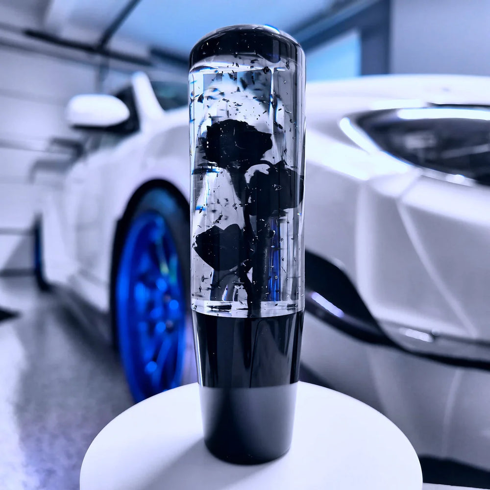 Black Rose Resin Weighted Shift Knob
