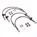 Stainless Steel Brake Lines, Black Carbon