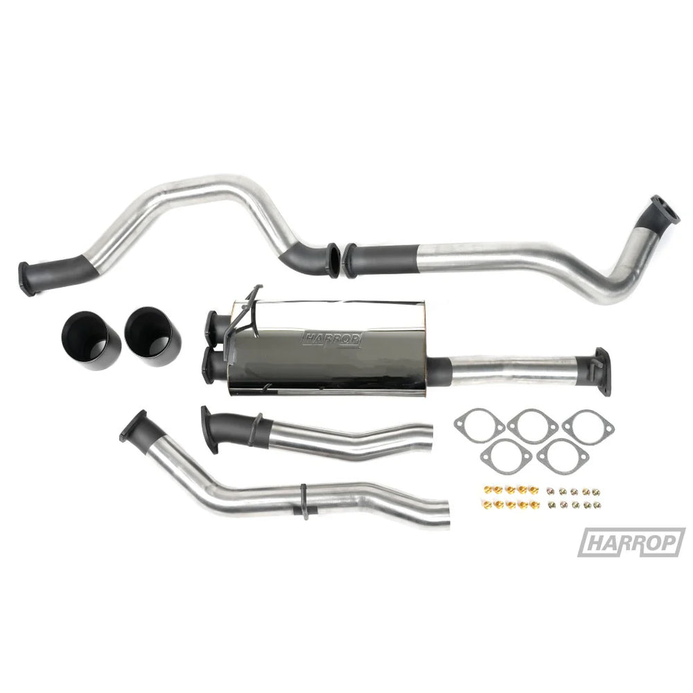 3-Inch Stainless Steel Cat-Back Exhaust System with 5-Inch Black Tips