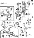Front Passenger Side Strut Mounting Fork