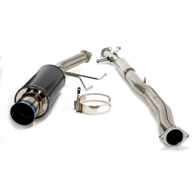 304 Stainless Steel Cat-Back Exhaust System with Carbon Fiber Muffler