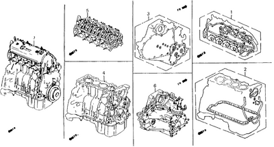F22A6 Bare Engine Assembly