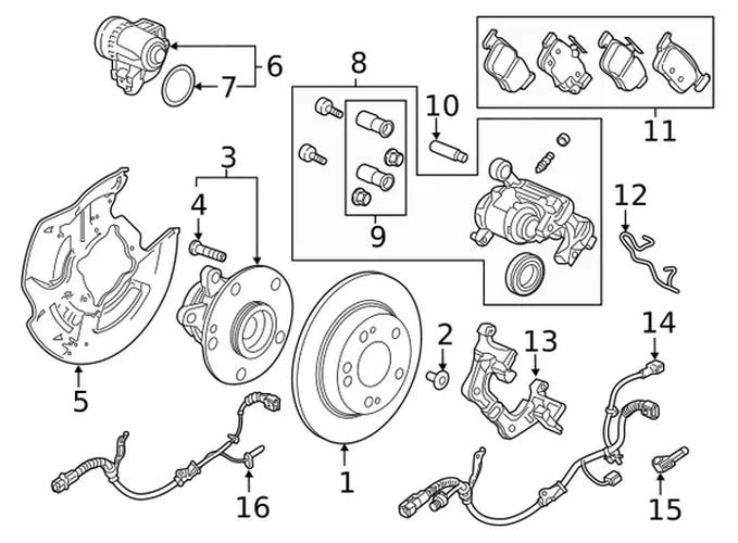 Rear Brake Pad Set