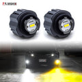 Dual-Color LED Fog Light Bulbs (3000K Amber/6000K White)