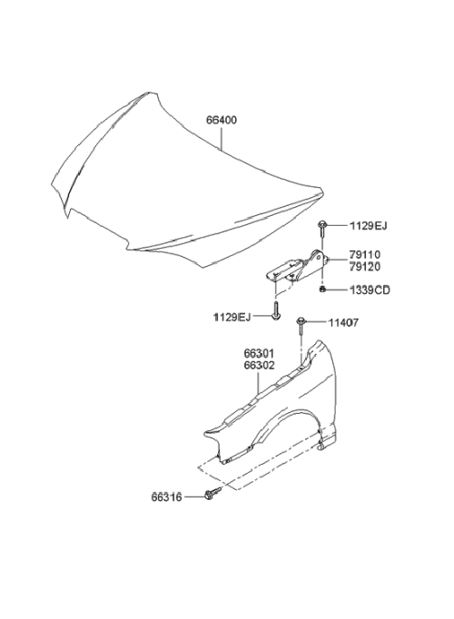 Fender Panel Assembly, Driver Side