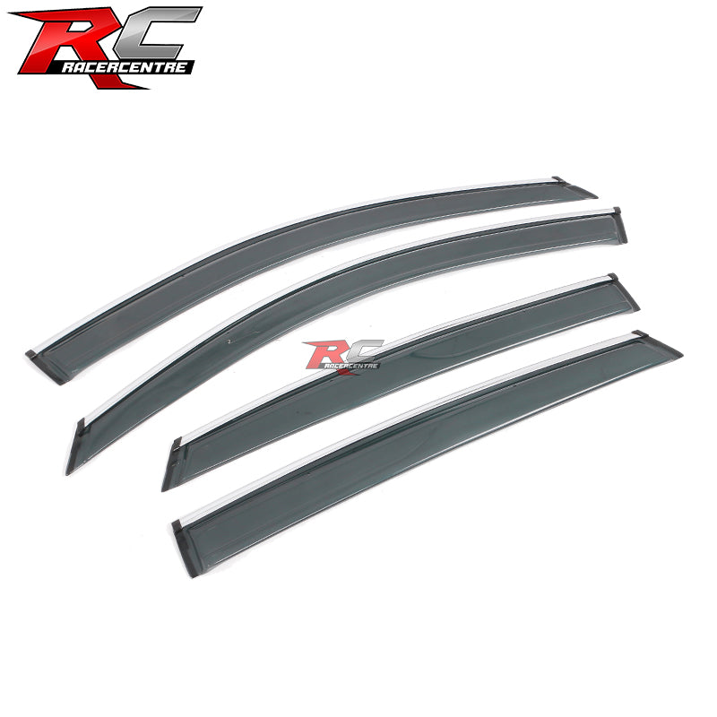 Window Visors with Chrome Trim