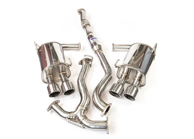 Q300 Cat-Back Exhaust System, 76mm Pipes, 110mm Tips