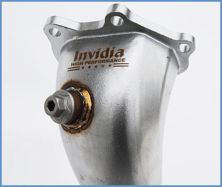 304 Stainless Steel Downpipe with High-Flow Cat
