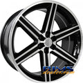 Velocity VW 248TM 20x8.5 Black Machined 5-Spoke Wheel