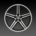 Velocity VW 248TM 20x8.5 Black Machined 5-Spoke Wheel