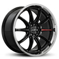 ST37 19-Inch Gloss Black Machined Lip Flow Form Wheel