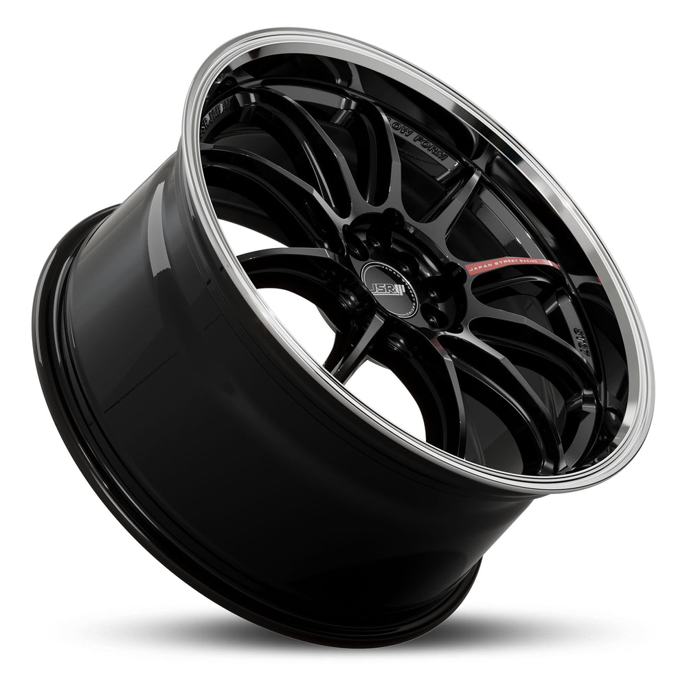 ST37 19-Inch Gloss Black Machined Lip Flow Form Wheel