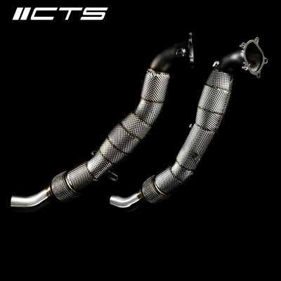Cast Stainless Steel 3-Inch Downpipe Set