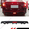 Rear Bumper Diffuser with Red LED 3rd Brake Light