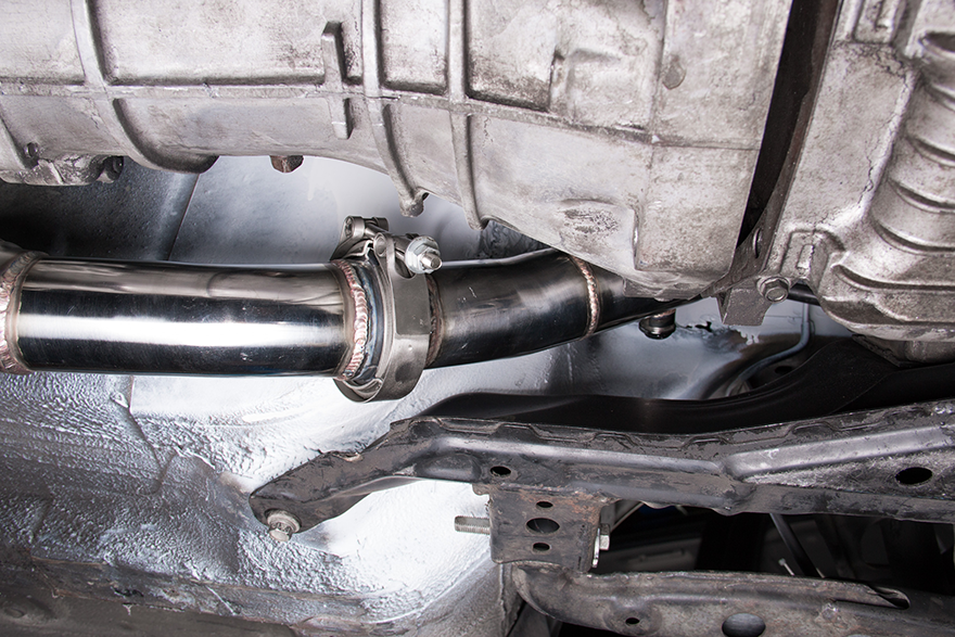 Equal Length Long Tube Header w/ 2.5" Downpipe