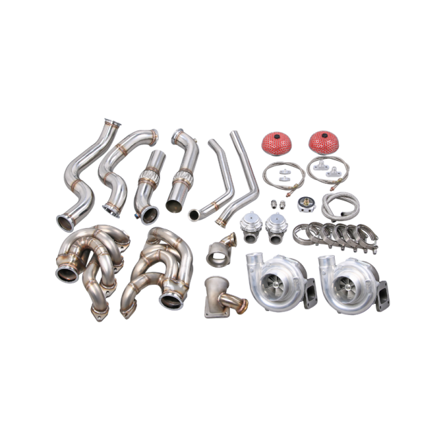 Twin Turbo Manifold Downpipe + Intercooler Kit