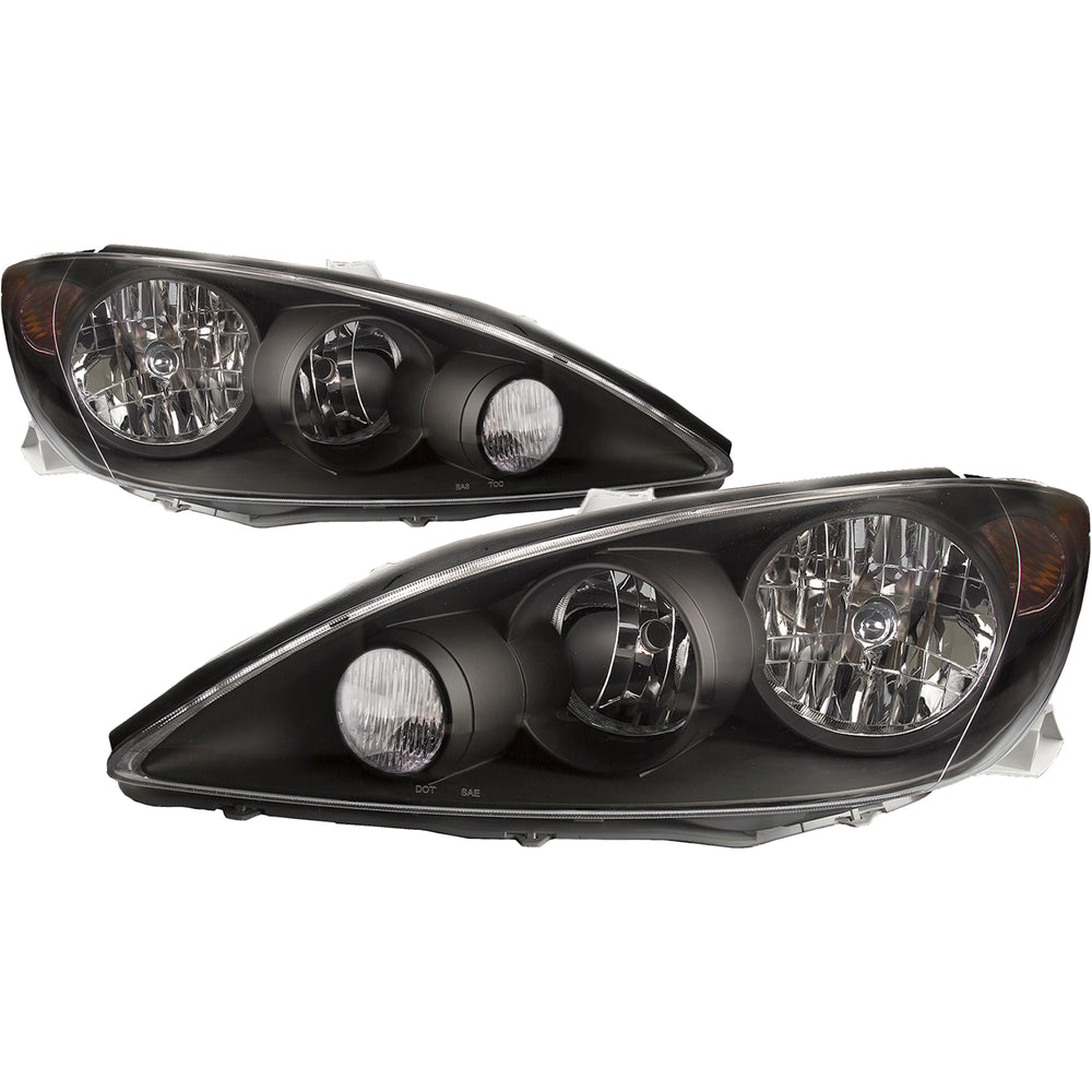 Black Housing Headlight Set