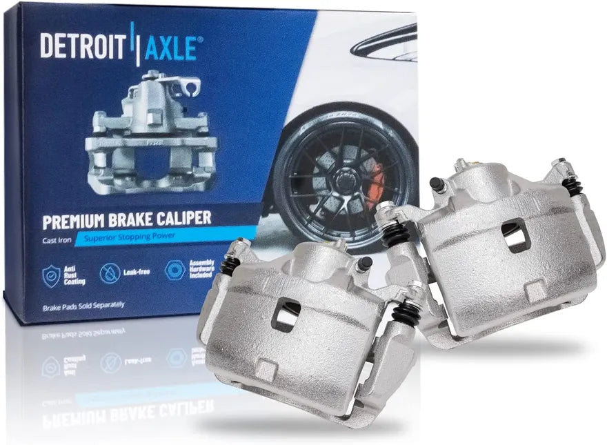 14pc Drilled Slotted Rotor Caliper Ceramic Brake Kit
