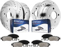 Drilled Slotted Rotors and Ceramic Brake Pads Kit