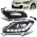 LED DRL Fog Light Kit with Wiring Harness