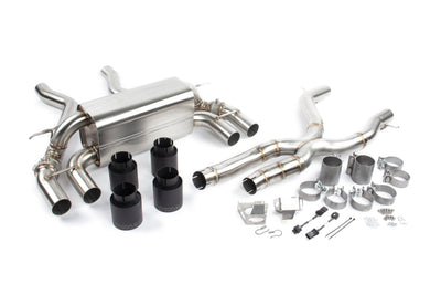 Free Flow Axle-Back Exhaust w/ Quad Black Ceramic Tips